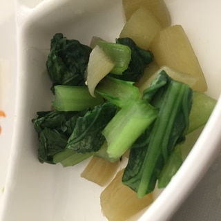 小松菜とずいきの和え物！